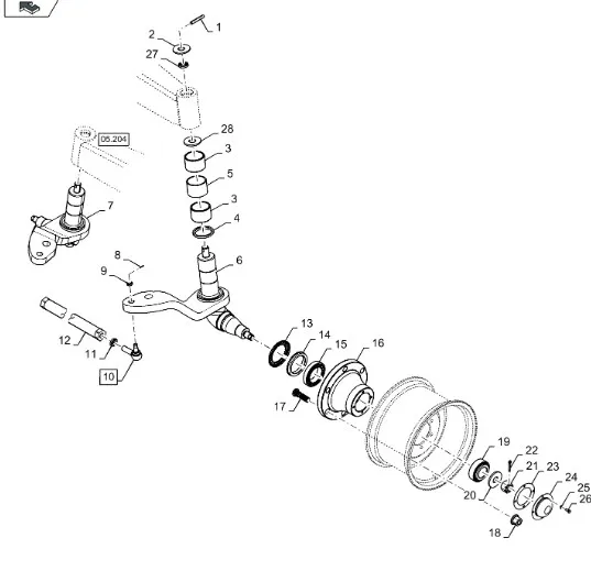 87373145 - кулак поворотный